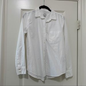 [Sold] J. Crew White Button Down Shirt - Size S